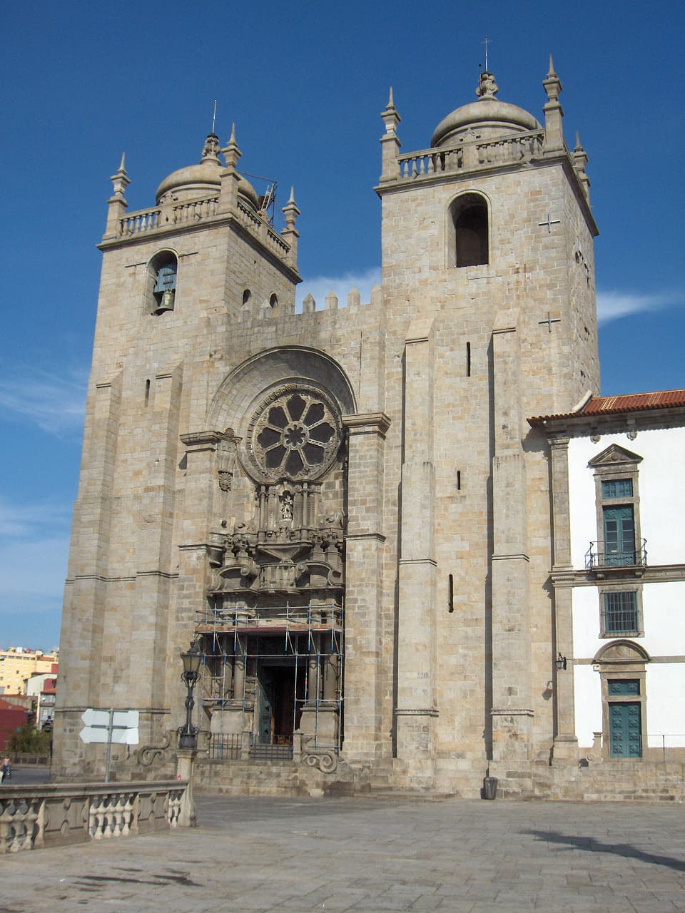 Outdoor views at Porto Cathedral Porto — family travel photo